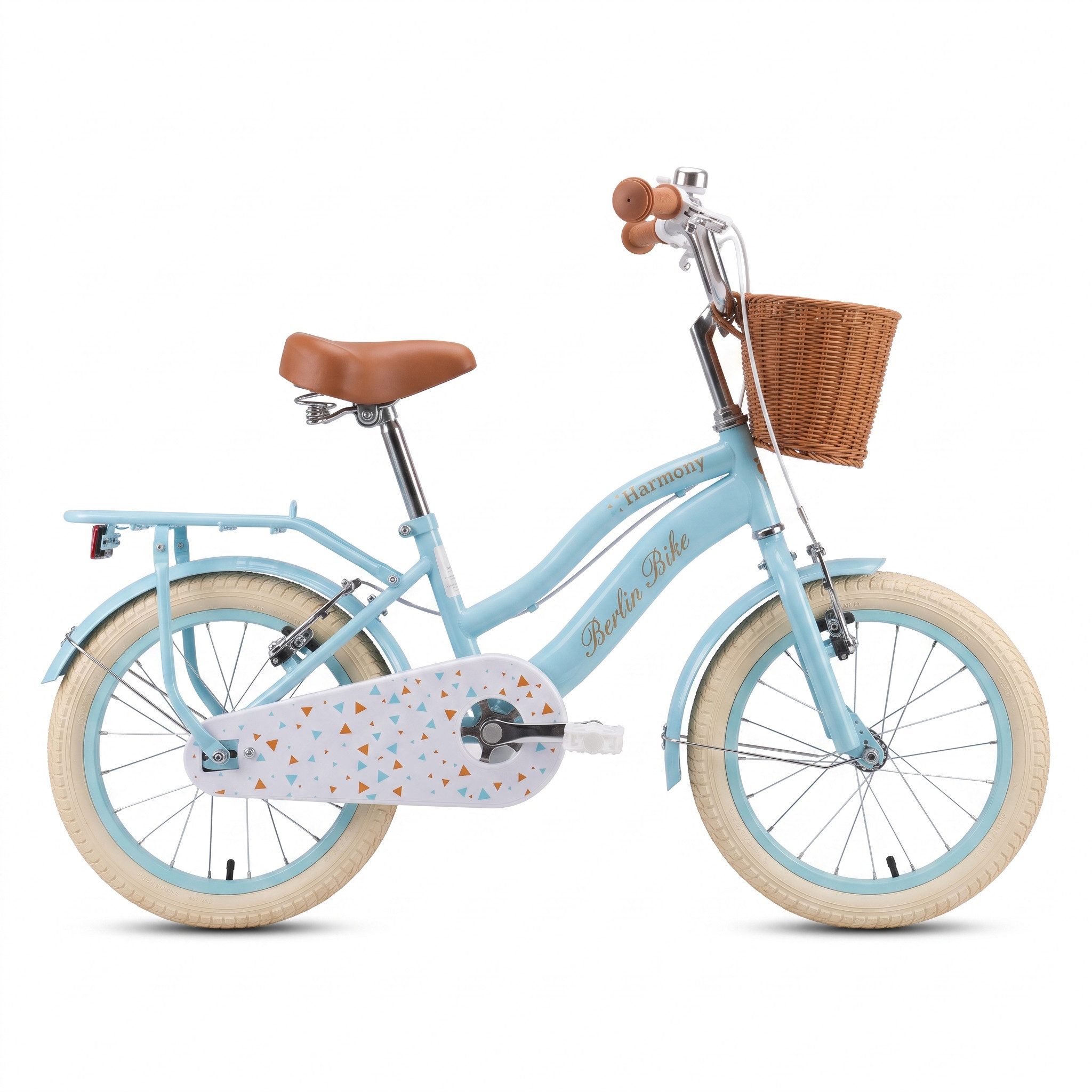 BERLIN BIKE Kinderfahrrad Harmony 16 Zoll für Jungen und Mädchen mit Stützräder, 1 Gang, 1 Gang, Spielerisch Balance und Motorik fördern