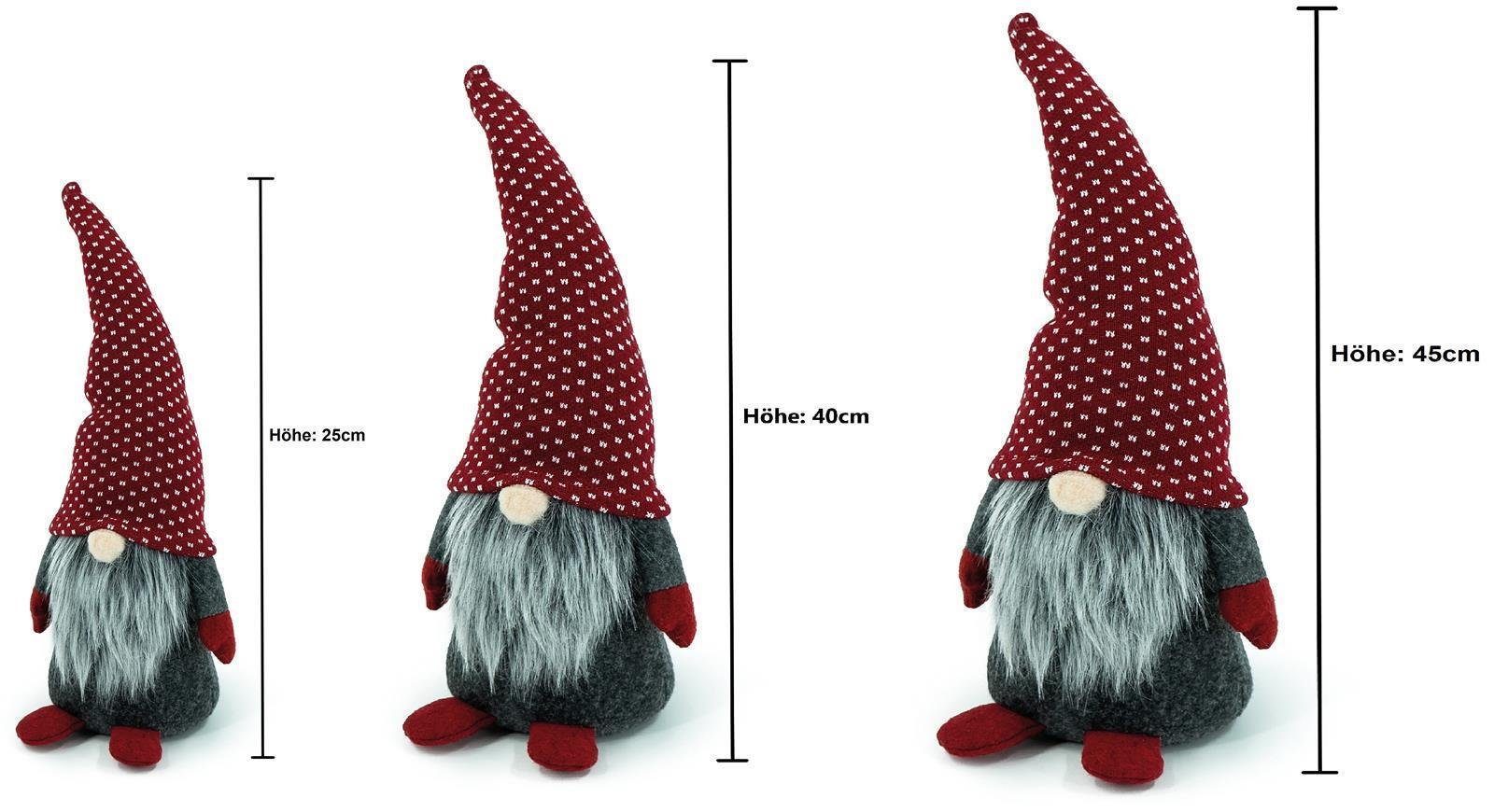 Bambelaa! Wichtel Bambelaa! Wichtel mit grauem Bart und roter Mütze (25cm, 36cm, 45cm) – Bild 5 von 5