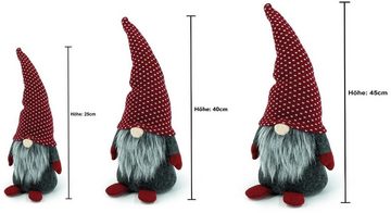 Bambelaa! Wichtel Bambelaa! Wichtel mit grauem Bart und roter Mütze (25cm, 36cm, 45cm)