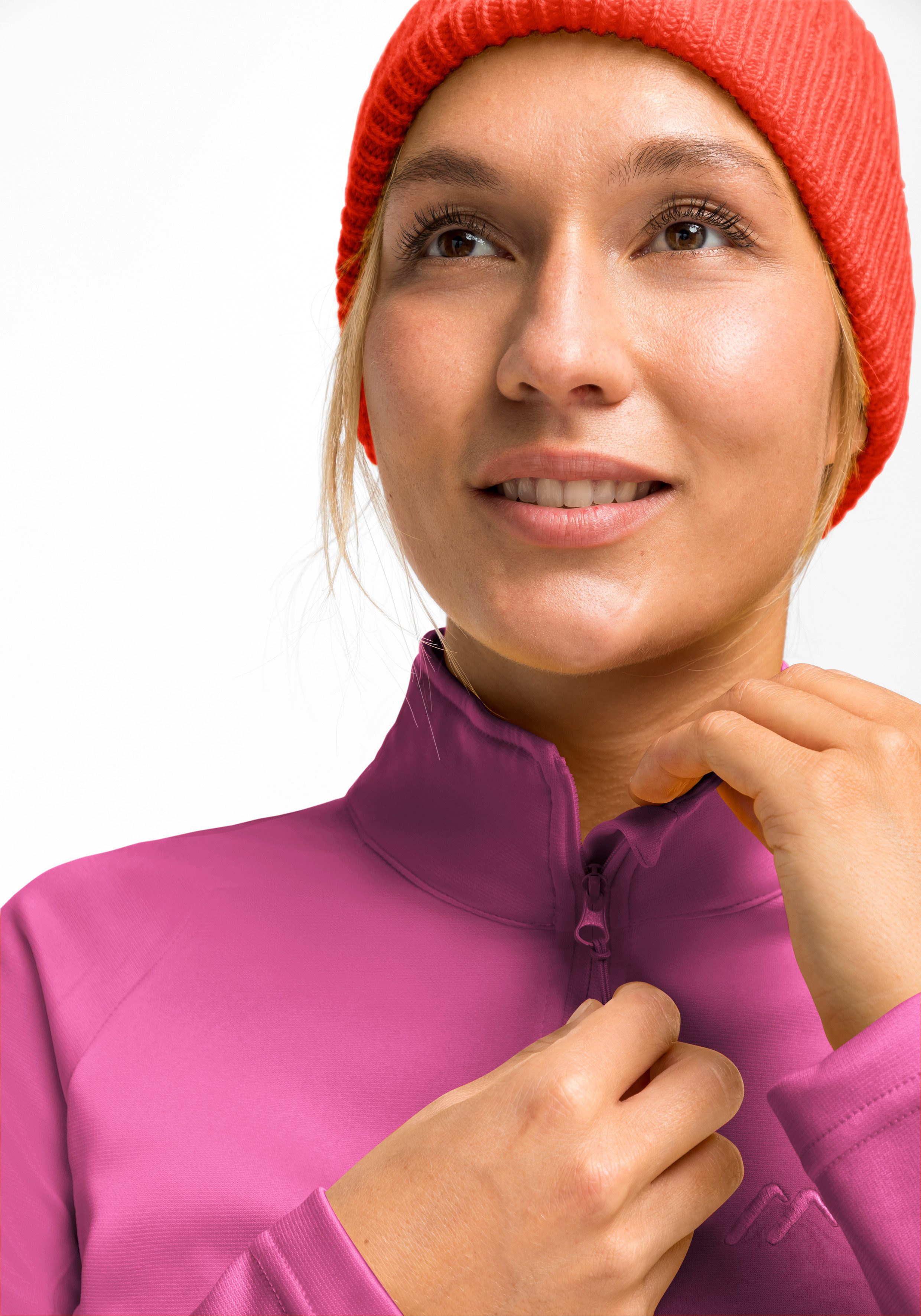 Maier Sports Fleecepullover "Eva", Damen Fleece, funktioneller Midlayer, Ha günstig online kaufen