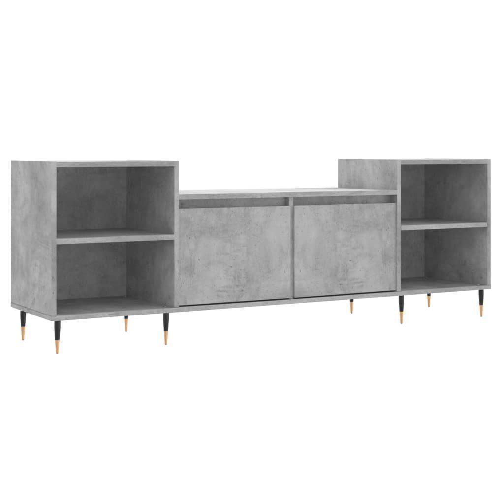 vidaXL TV-Schrank TV-Schrank Betongrau 160x35x55 cm Holzwerkstoff (1-St)
