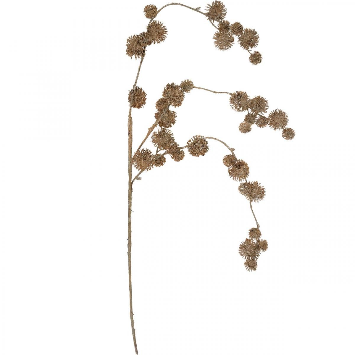 Künstliche Zimmerpflanze Dekozweig Herbst, künstliche Platane, Braun 82cm, Florists Products, Höhe 2 cm