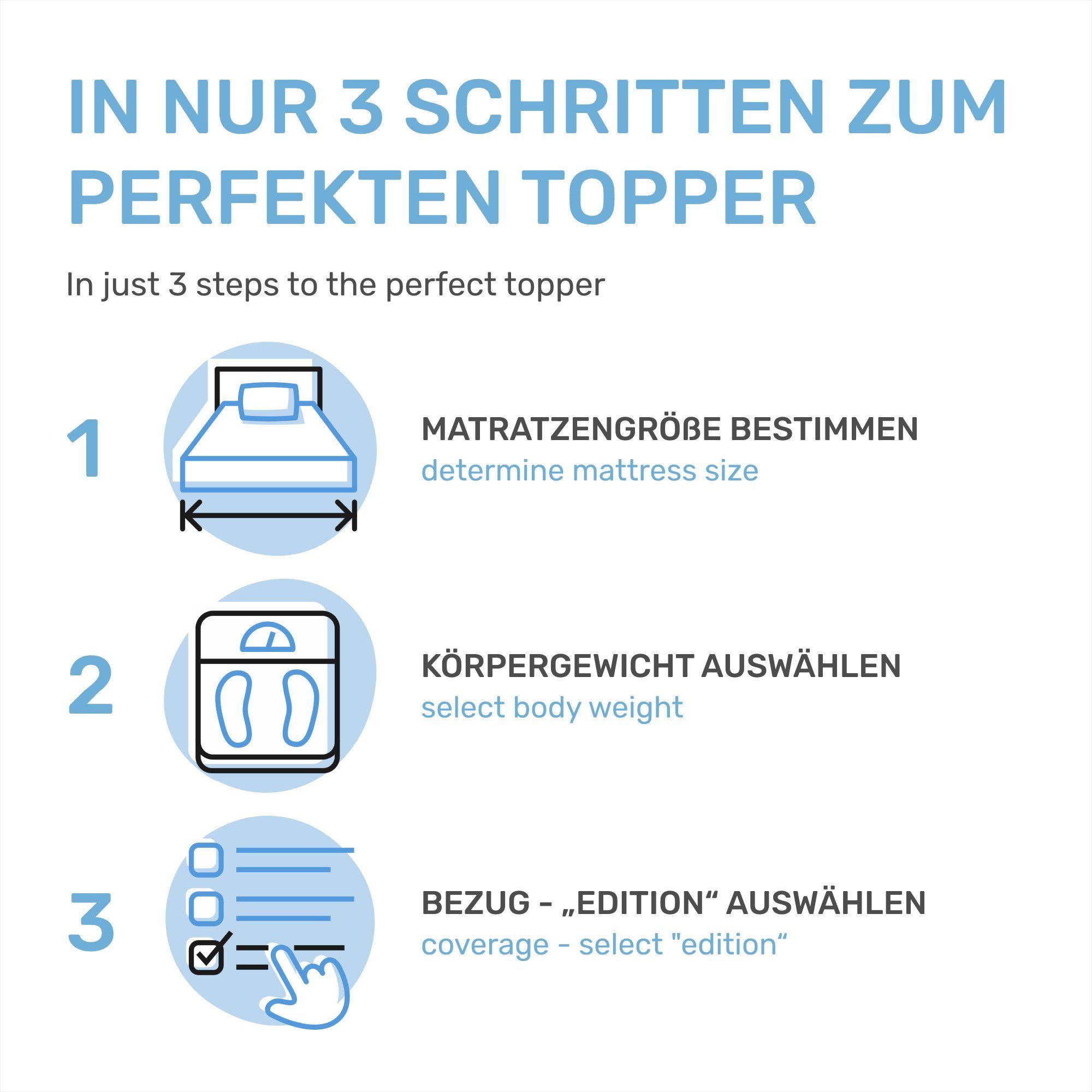 Dailydream, Topper mit Memory Foam von, Viscoschaum, (mit unterschiedlichen günstig online kaufen