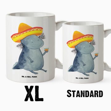 Mr. & Mrs. Panda Tasse Axolotl Tequila, spülmaschinenfest, Groß, Große Tasse, Jumbo Tasse, XL Tasse Keramik, Einzigartiges Design