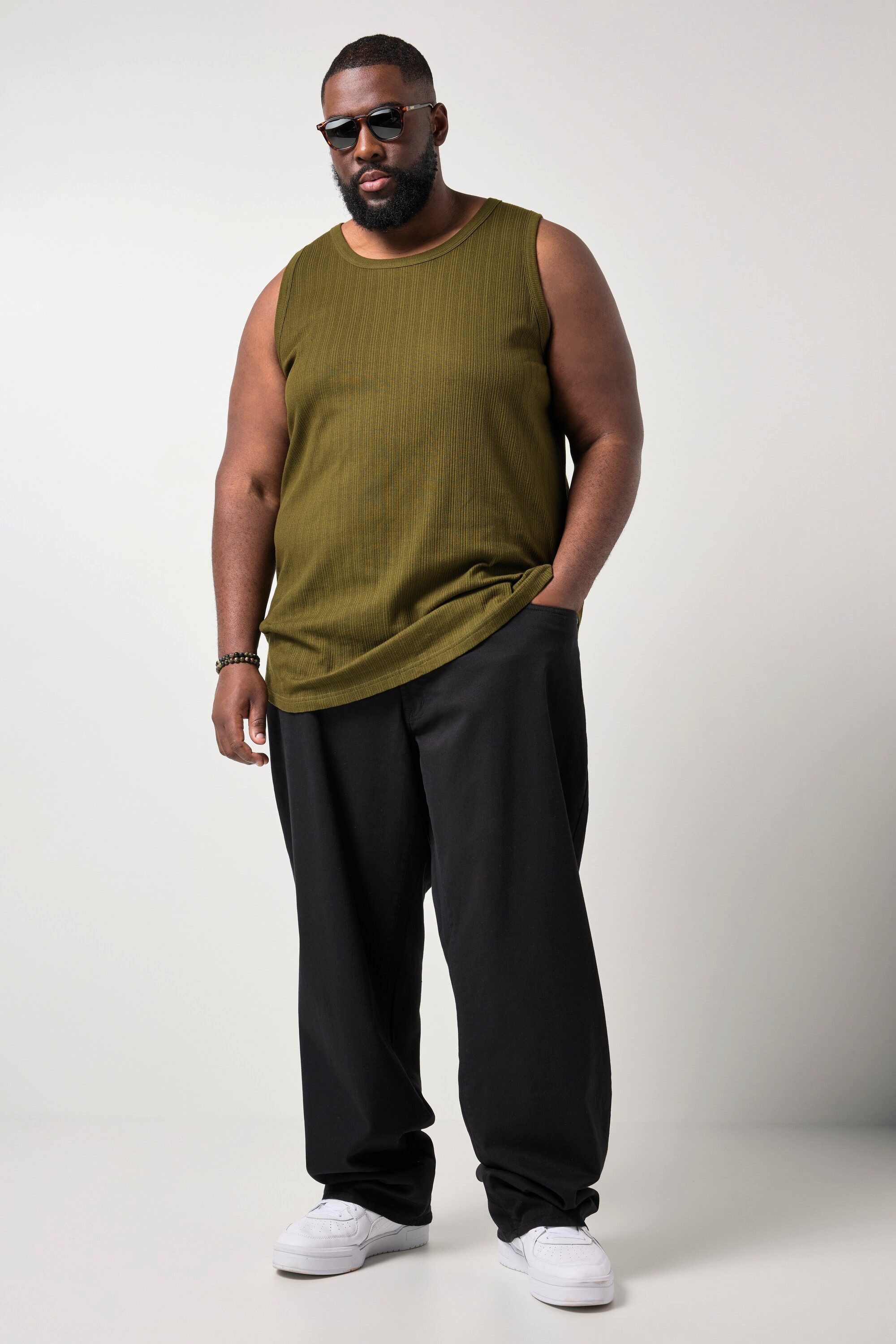 STHUGE T-Shirt Tanktop Strukturjersey