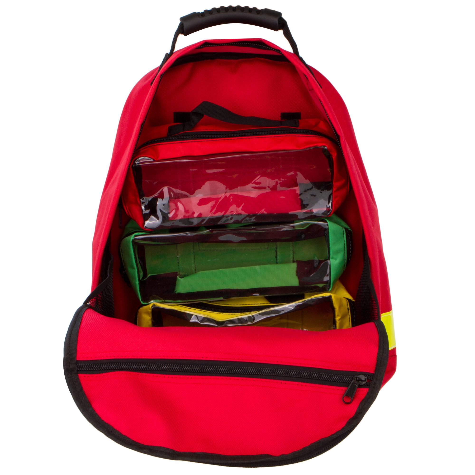 SANISMART Arzttasche Notfallrucksack MEDICUS S Rot Nylon 45 x 35 x 15 cm + 3 Modultaschen