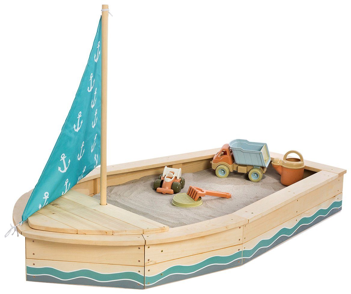 MUDDY BUDDY® Sandkasten Anchor Lover, natur - petrolblau günstig online kaufen
