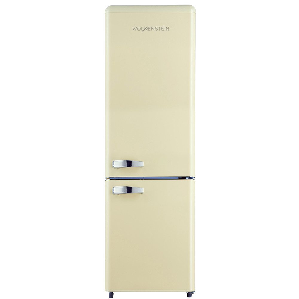 Wolkenstein Kühl-/Gefrierkombination KG250.4RT LB, 177.5 cm hoch, 54.5 cm breit, Retro Kühlschrank 249L