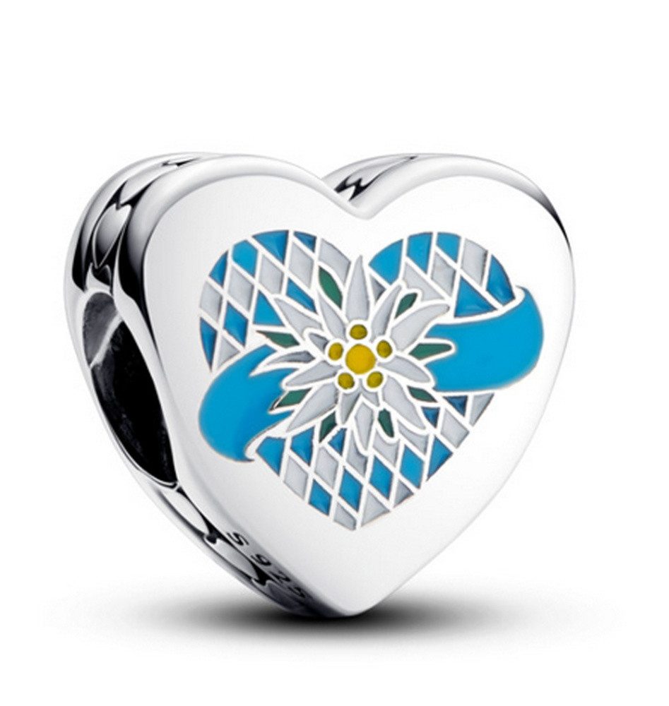 Pandora Charm-Einhänger Pandora Moments Ich liebe Bayern Herz Charm 792015C00_E079 (1-tlg)