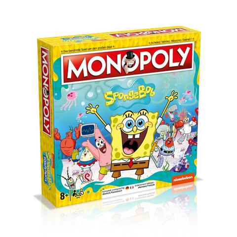 Winning Moves Spiel, Brettspiel Monopoly SpongeBob Schwammkopf Deutsch/Französisch, zweisprachig