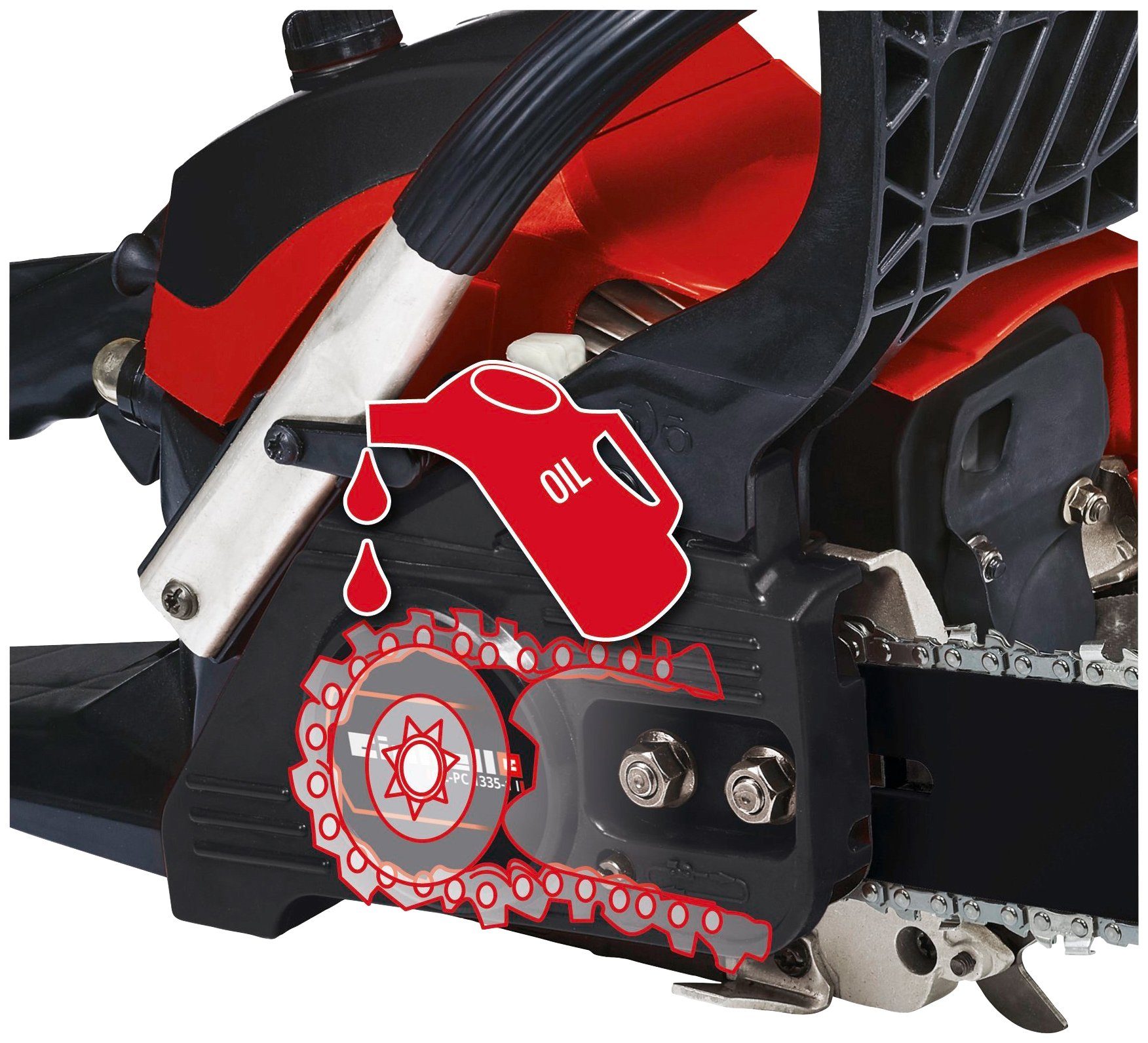 Einhell petrol chainsaw GC-PC 1335/1 I, 35 cm bar length