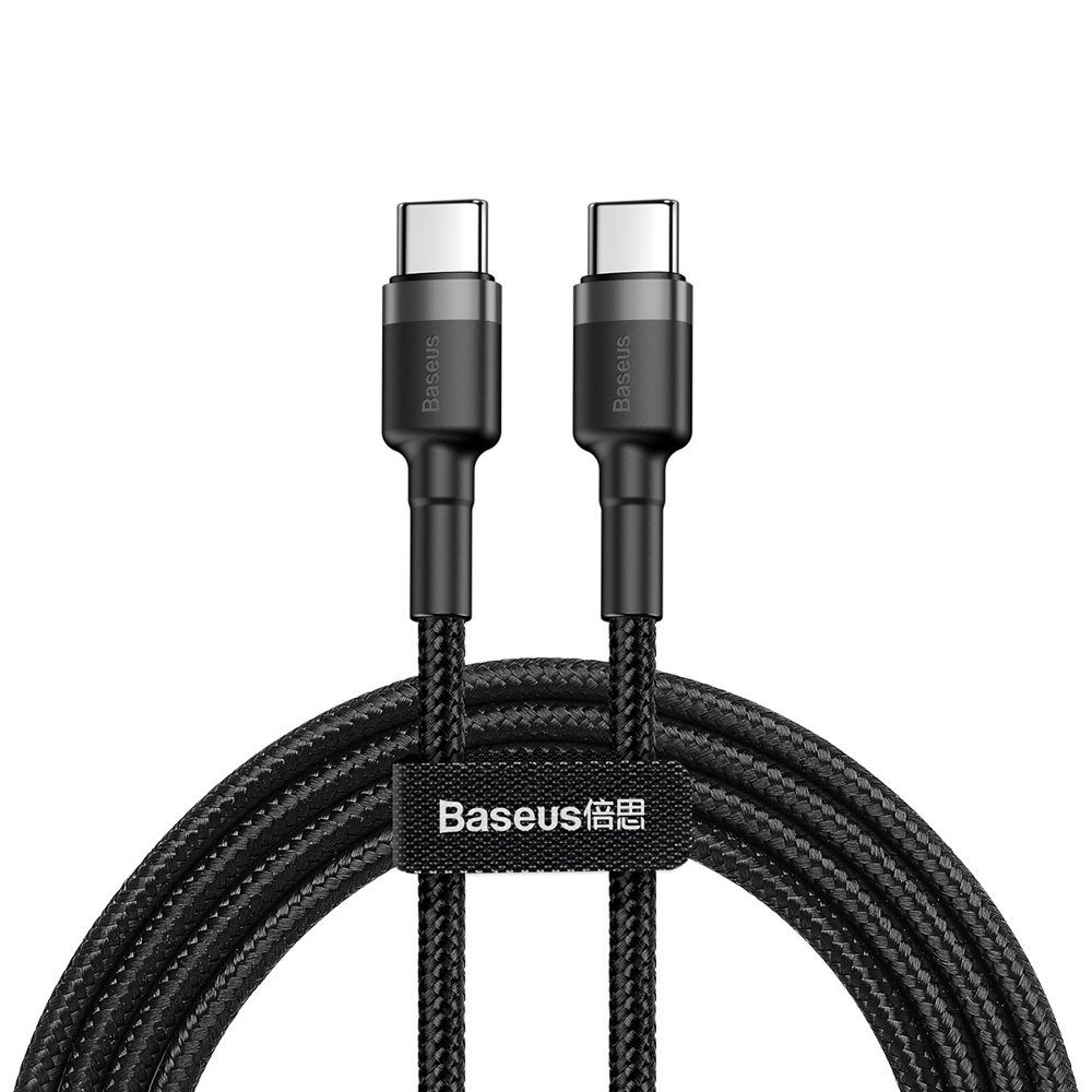 Baseus Nylonkabel USB-C PD / USB-C PD PD2.0 60W 20V 3A QC3.0 2M USB-Kabel