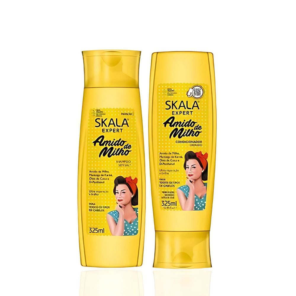 SK Haarshampoo Skala Amido Corn Starch Hair Duo Bundle