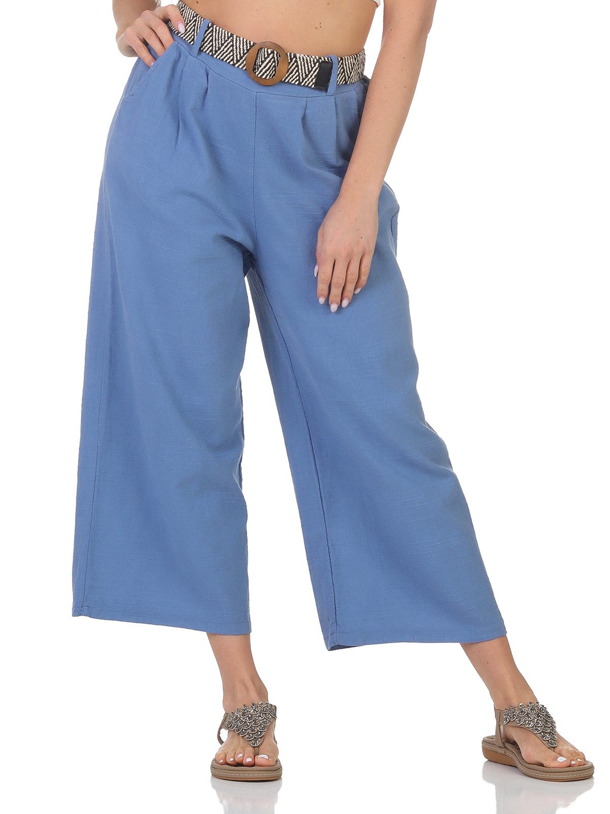 OriginalYou Leinenhose Damen Leinenhose 7/8 Länge günstig online kaufen