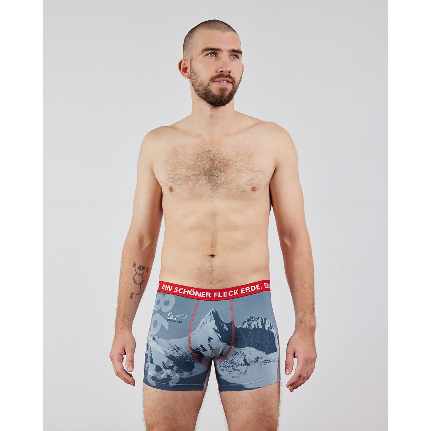 EIN SCHÖNER FLECK ERDE Funktionsshorts Boxershort M DU BIST GROSSGLOCKNER BOXER