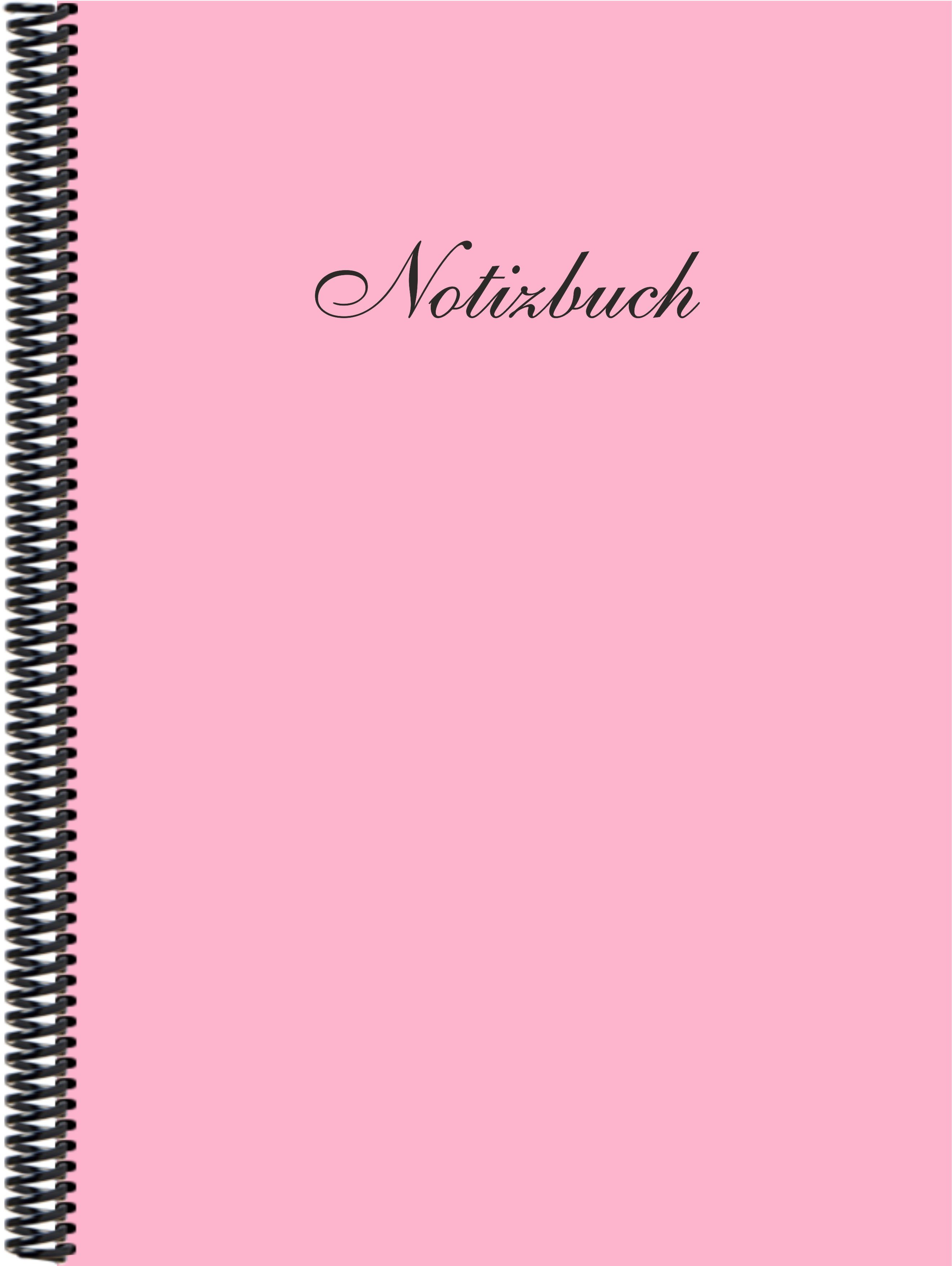 E&Z Verlag Gmbh Notizbuch Notizbuch DINA4 blanko, in der Trendfarbe rosa