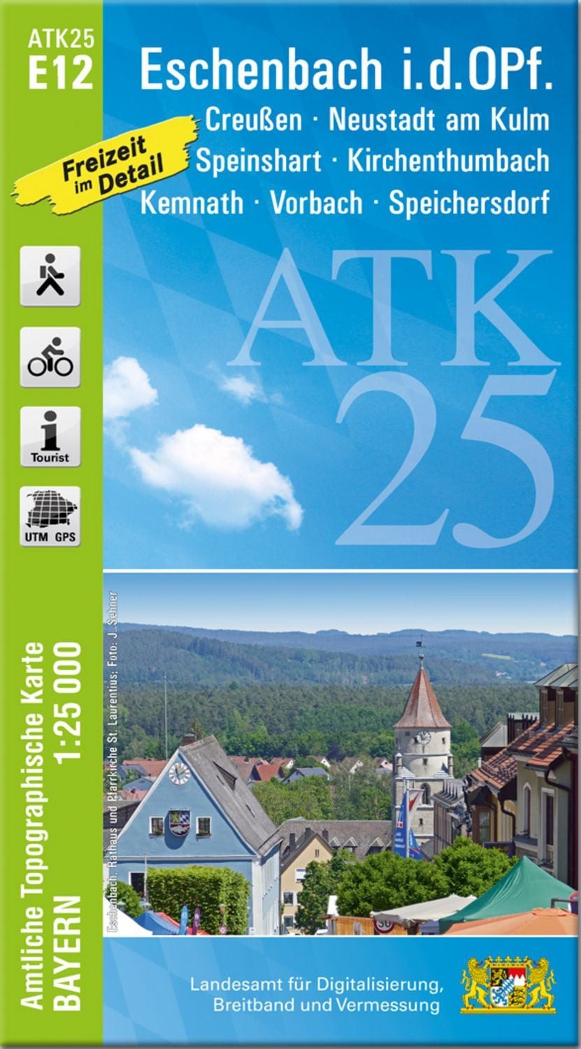 ATK25-E12 Eschenbach i.d.OPf. (Amtliche Topographische Karte 1:25000) / diverse