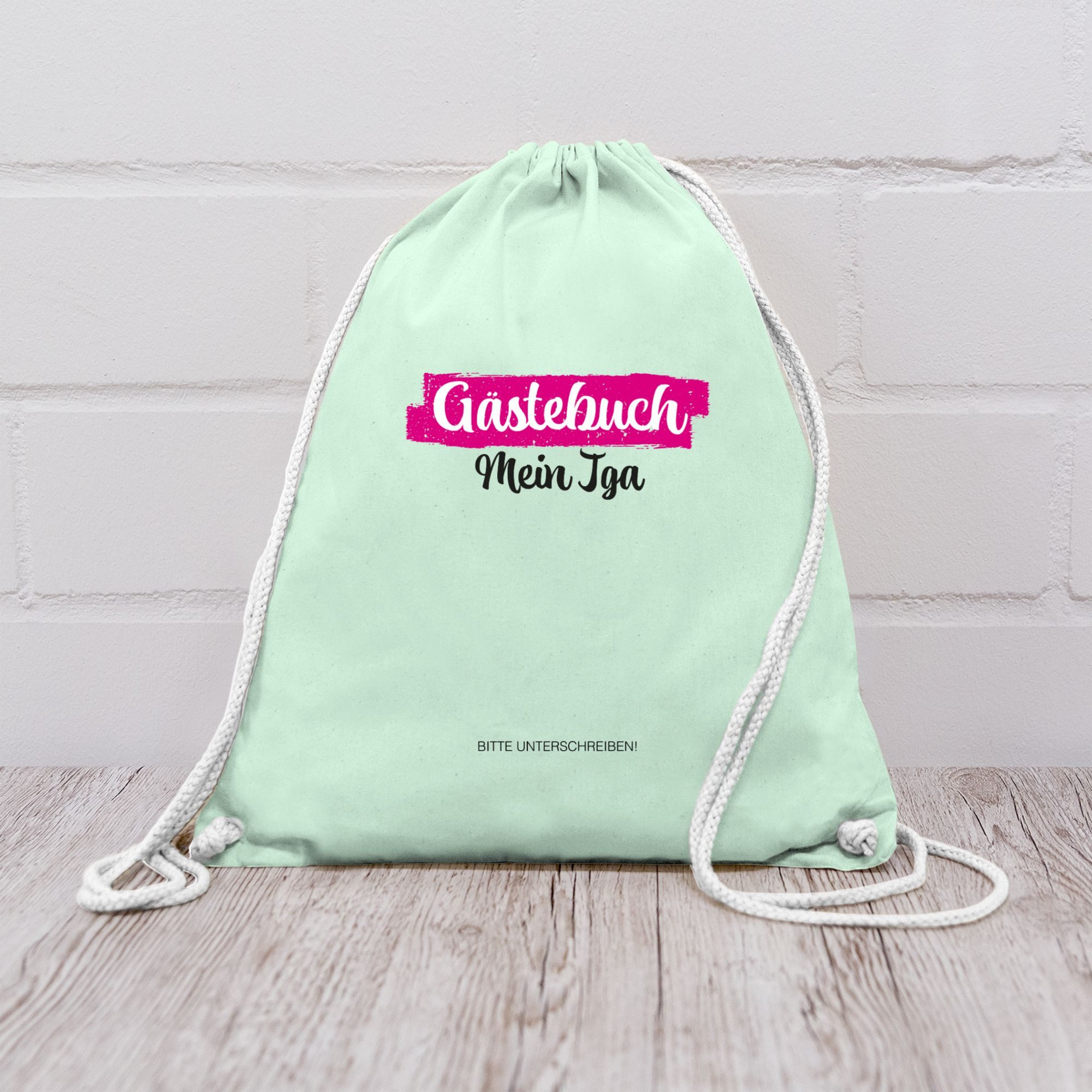 Shirtracer Turnbeutel JGA Gästebuch I Gästeliste Unterschreiben, JGA Junggesellenabschied Frauen