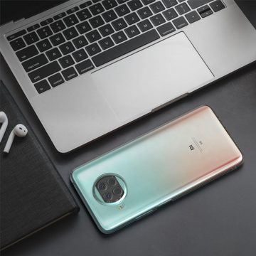 EAZY CASE Handyhülle Slimcover Clear für Xiaomi Mi 10T Lite 6,67 Zoll, durchsichtige Hülle Ultra Dünn Silikon Backcover TPU Telefonhülle Klar