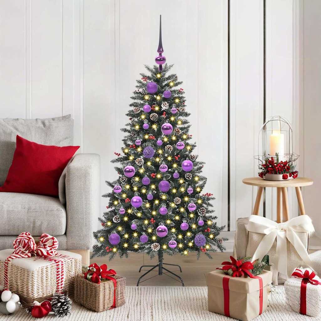 vidaXL Künstlicher Weihnachtsbaum vidaXL Künstlicher Weihnachtsbaum Grün 120 cm PVC, Plastik und Stahl