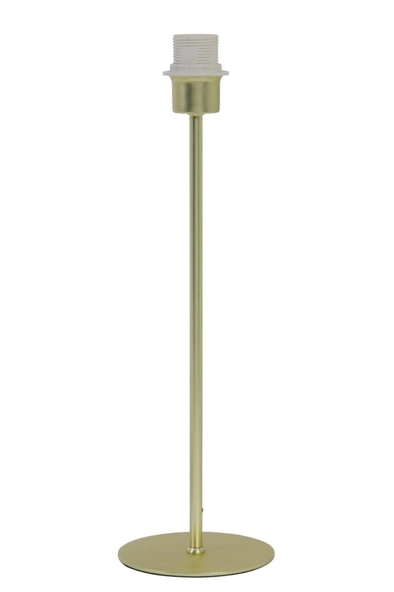 Dirk Davids Leuchten GmbH Tischleuchte Tischlampe Rund Matt Gold Tischleuchte Höhe 46cm, E27
