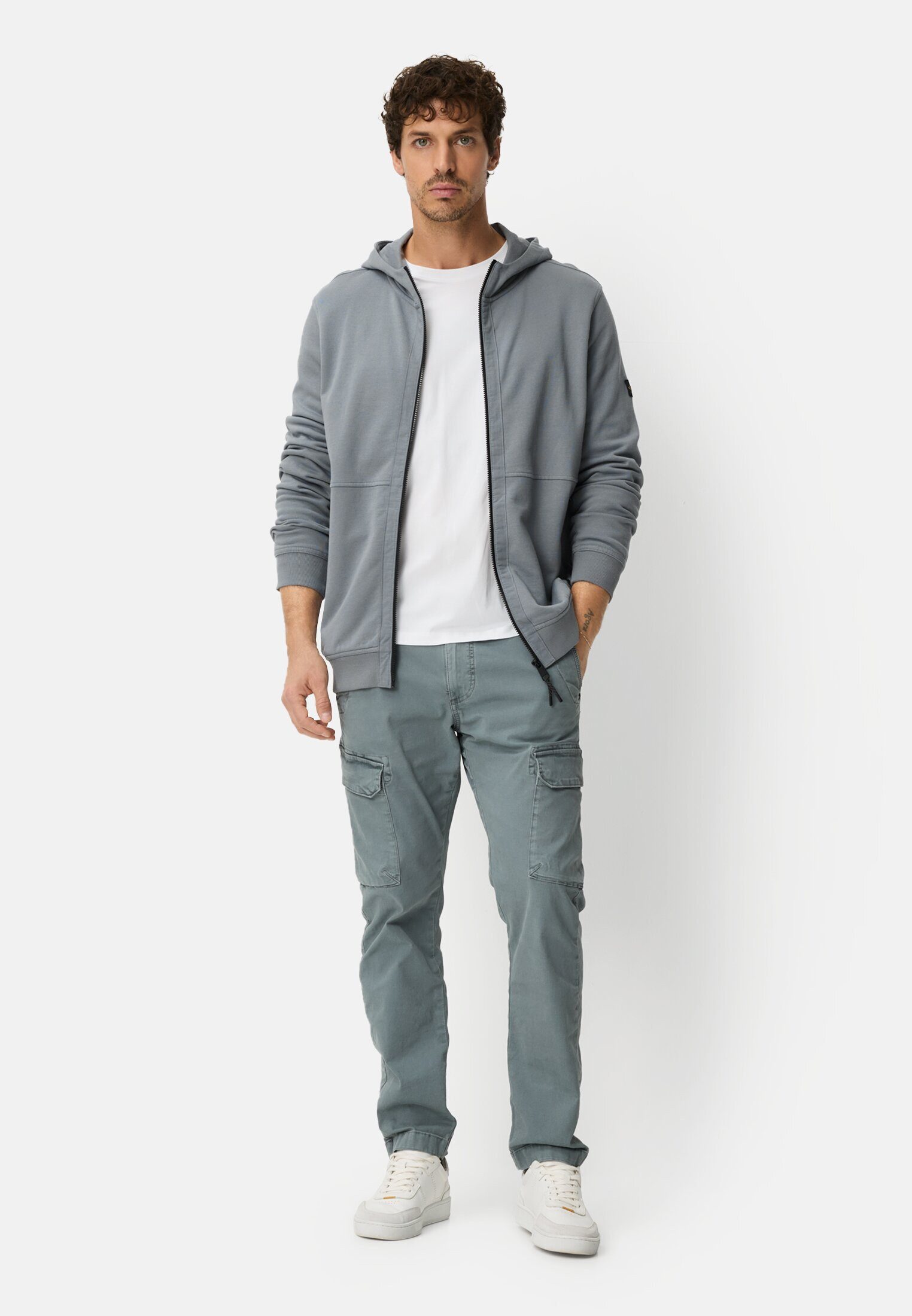 camel active Sweatjacke Sweatjacke mit Taschen Langarm