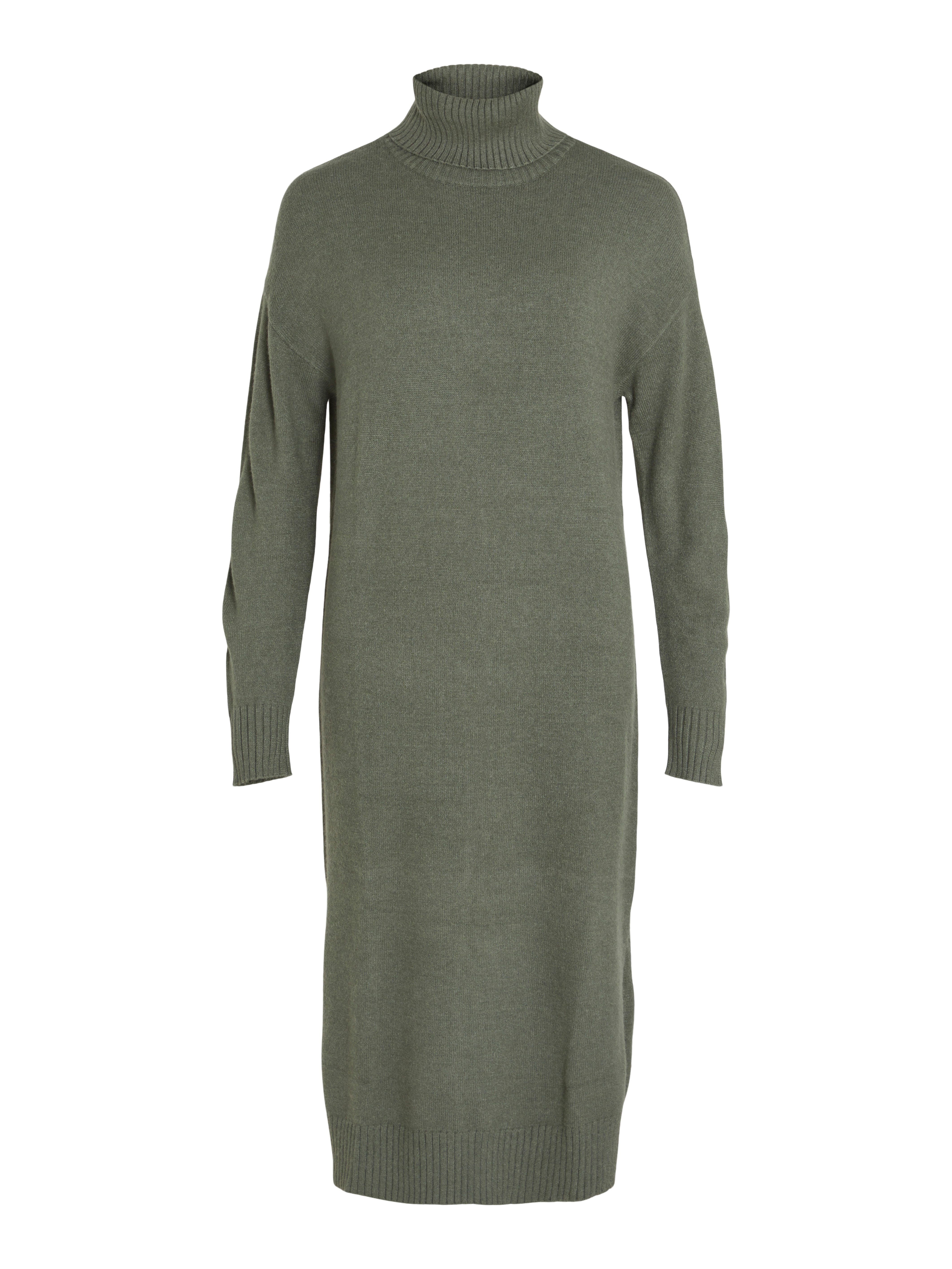 Vila Strickkleid VIRIL ROLL NECK L/S MIDI DRESS - NOOS