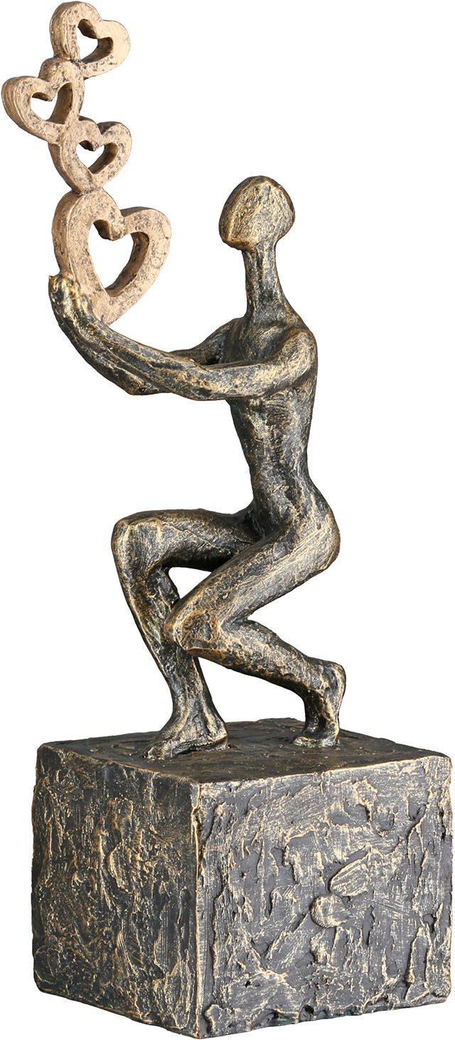 GILDE Skulptur Skulptur Person Flying Hearts