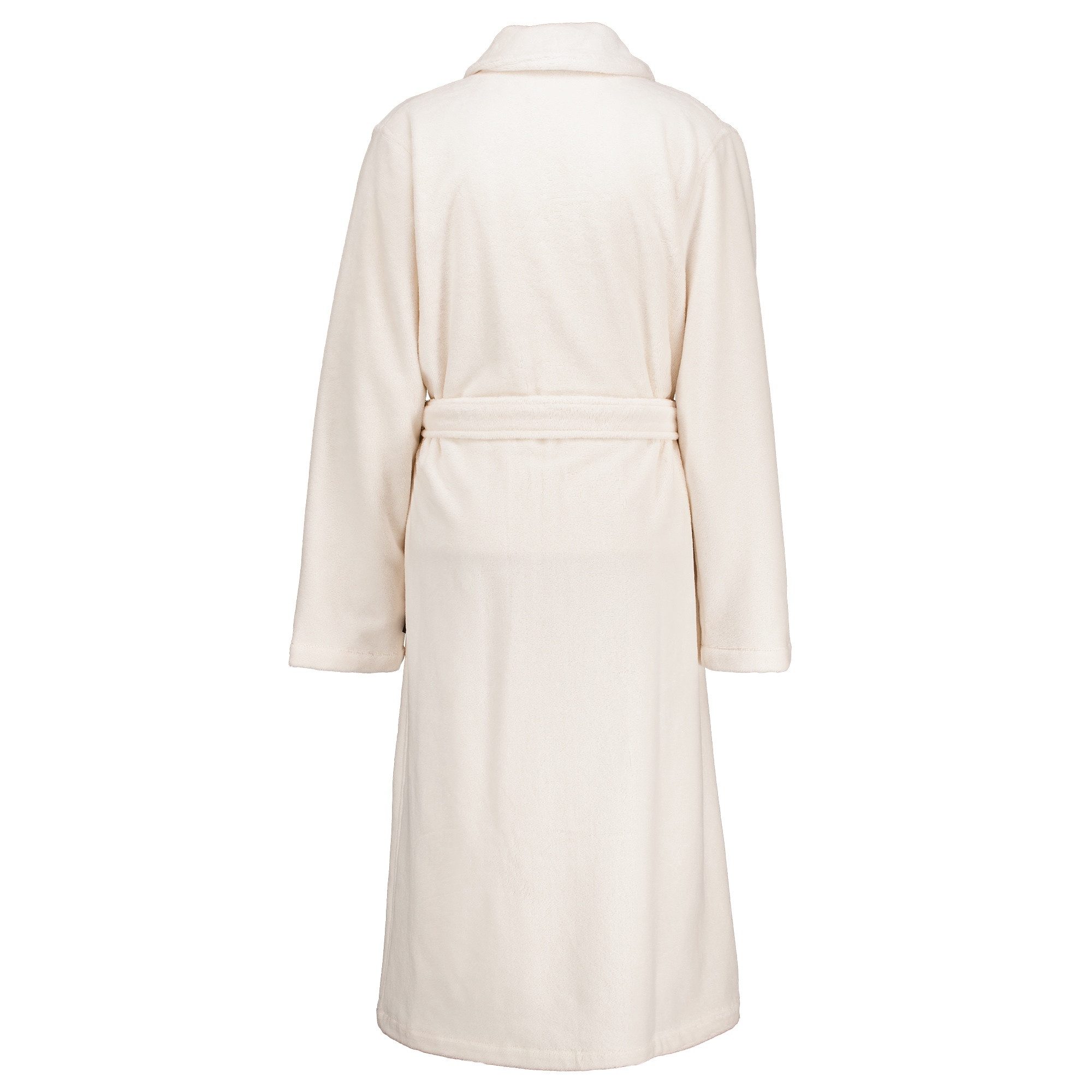Cawö Home Damenbademantel 836 Schalkragen Velours, Schalkragen, 80% Baumwolle, 20% Polyester