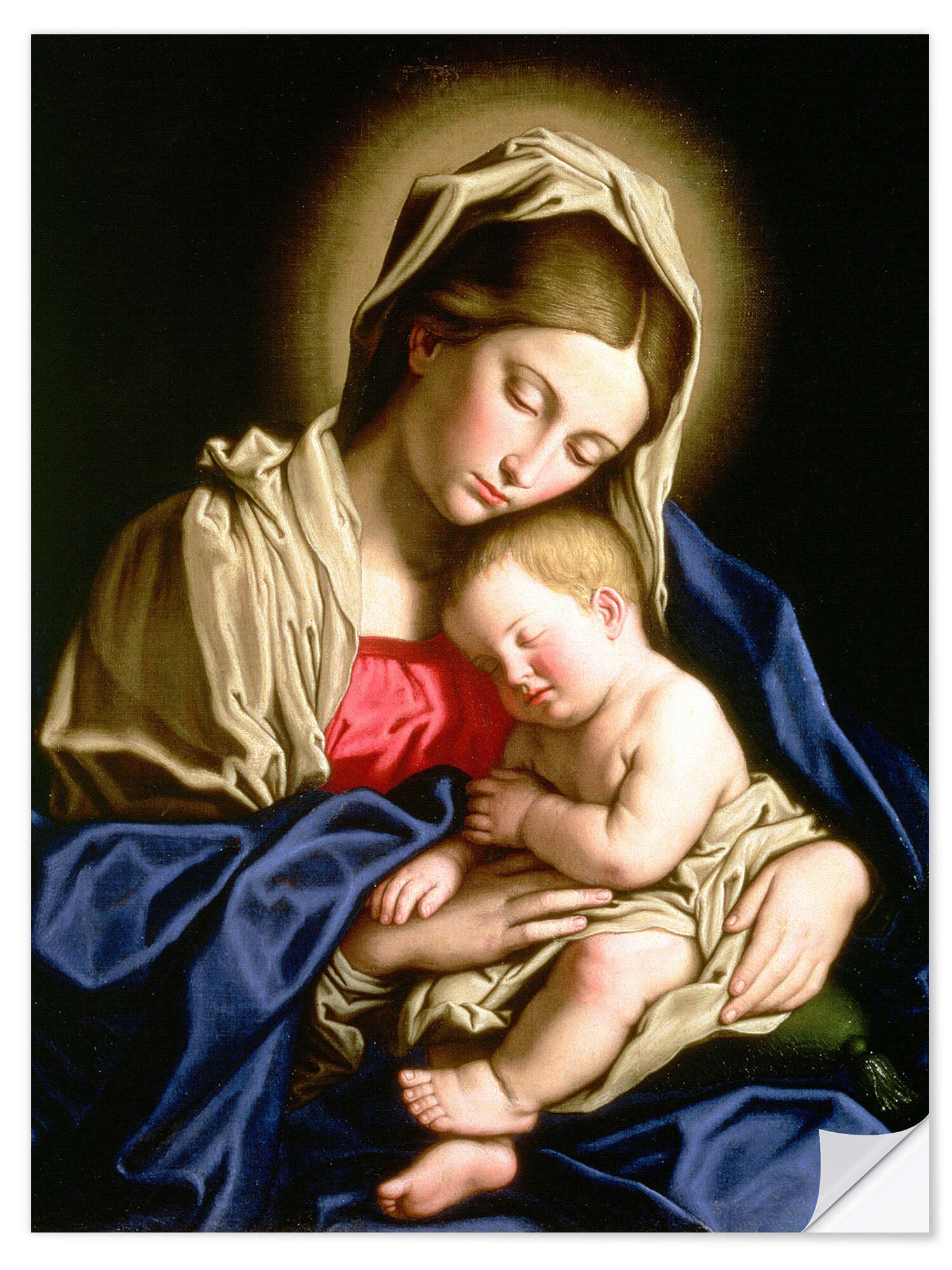Wandbild Jungfrau und Kind