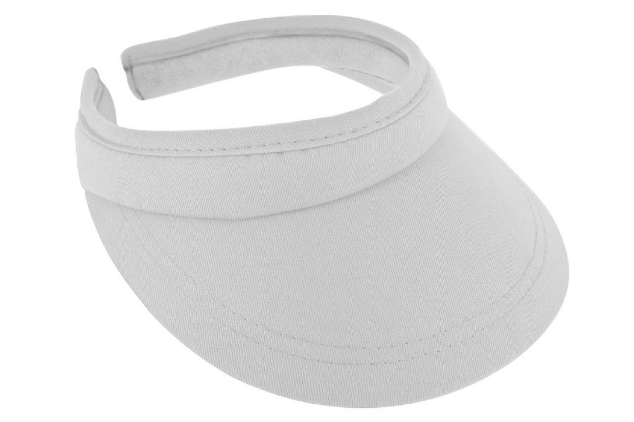 Visor Breiter 101-Weiss Einfarbiges Sonnenschild/Visor