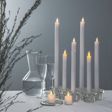 MARELIDA LED-Kerze Mini Kerzenset Teelicht bewegte Flamme mit Batterien Timer H: 6cm 2 St (2-tlg)