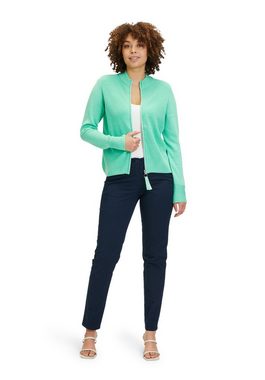 Betty Barclay Strickjacke mit Strickdetails (1-tlg) Reißverschluss