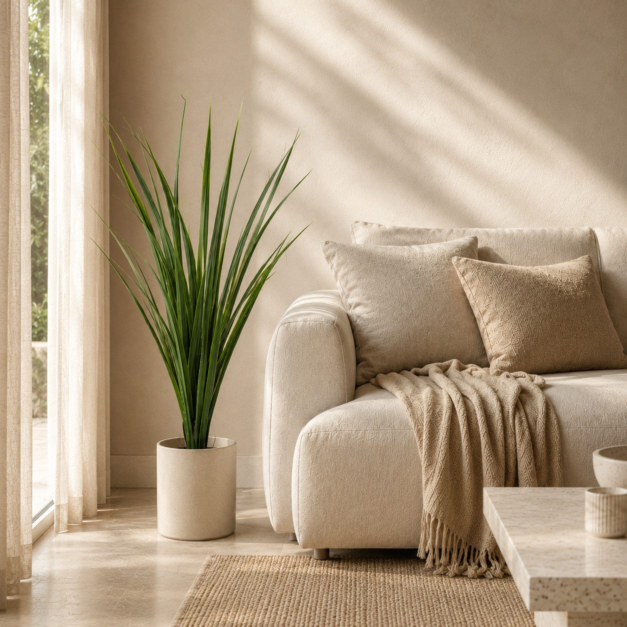 Kunstpflanze Künstliche Pflanzen, Große Kunstpflanzen im Topf Olive, Monstera, Yucca, Agave, Palmfarn, Geigenfeige, PASCH, wie echt – Bild 5 von 5