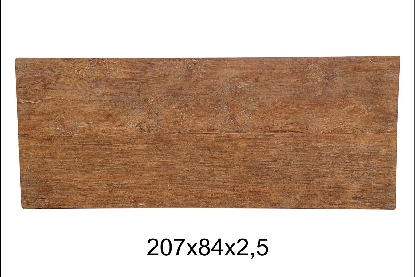 Tischhelden Tischplatte Teakholzplatte Antik 207x84