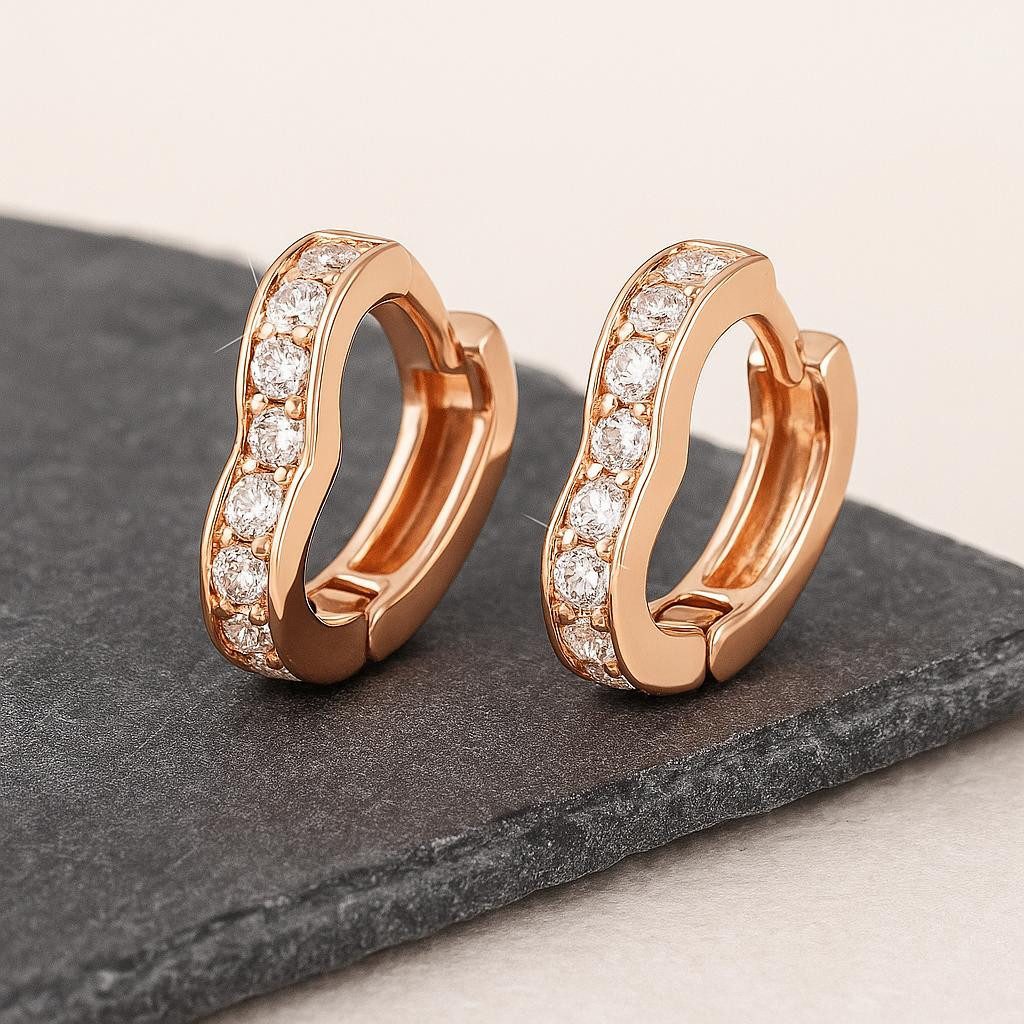 Taffstyle Paar Creolen Creolen 925 Sterling Silber Creolen Herzform Damen O günstig online kaufen