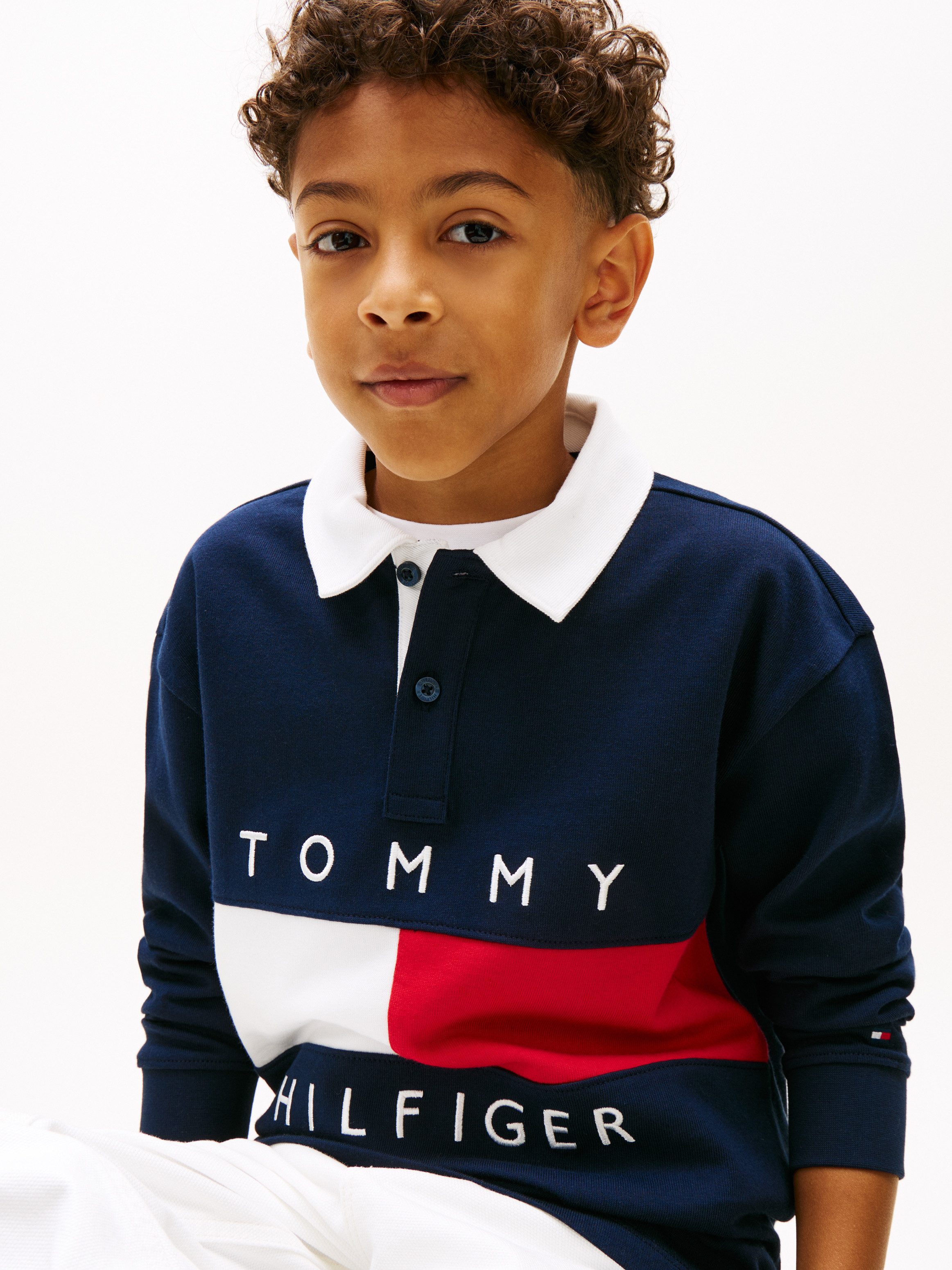 Tommy Hilfiger Poloshirt Kinder bis 16 Jahre, mit Polokragen – Bild 2 von 5