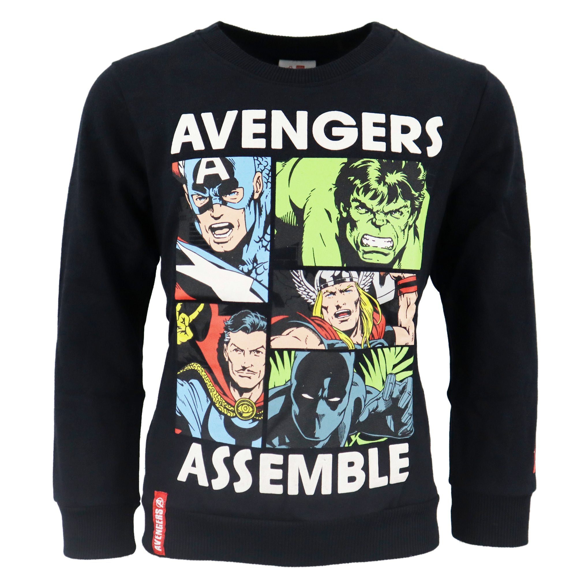 MARVEL Sweater Marvel Avengers Kinder Jungen Pullover Pulli Gr. 104 bis 152 Hulk Dr Strange | Sweatshirts