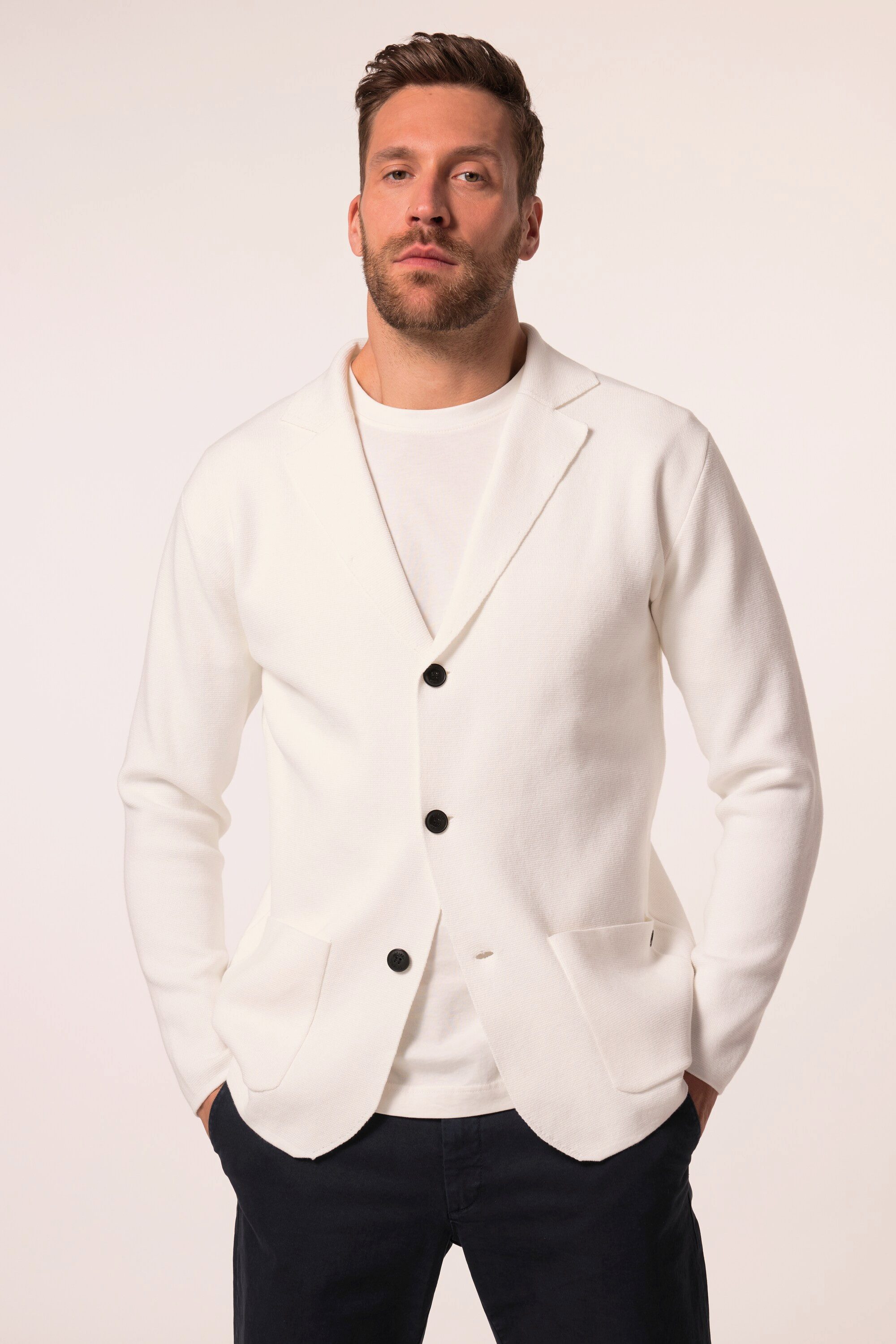 JP1880 Poloshirt JP1880 Strickblazer FLEXNAMIC® Milanostrick günstig online kaufen