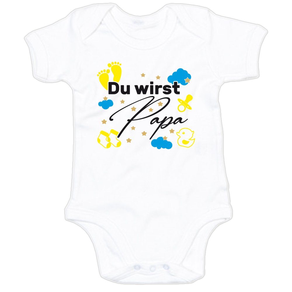 G-graphics Kurzarmbody Du wirst Papa Baby Body mit Spruch / Aufdruck • für den „Papa to be“