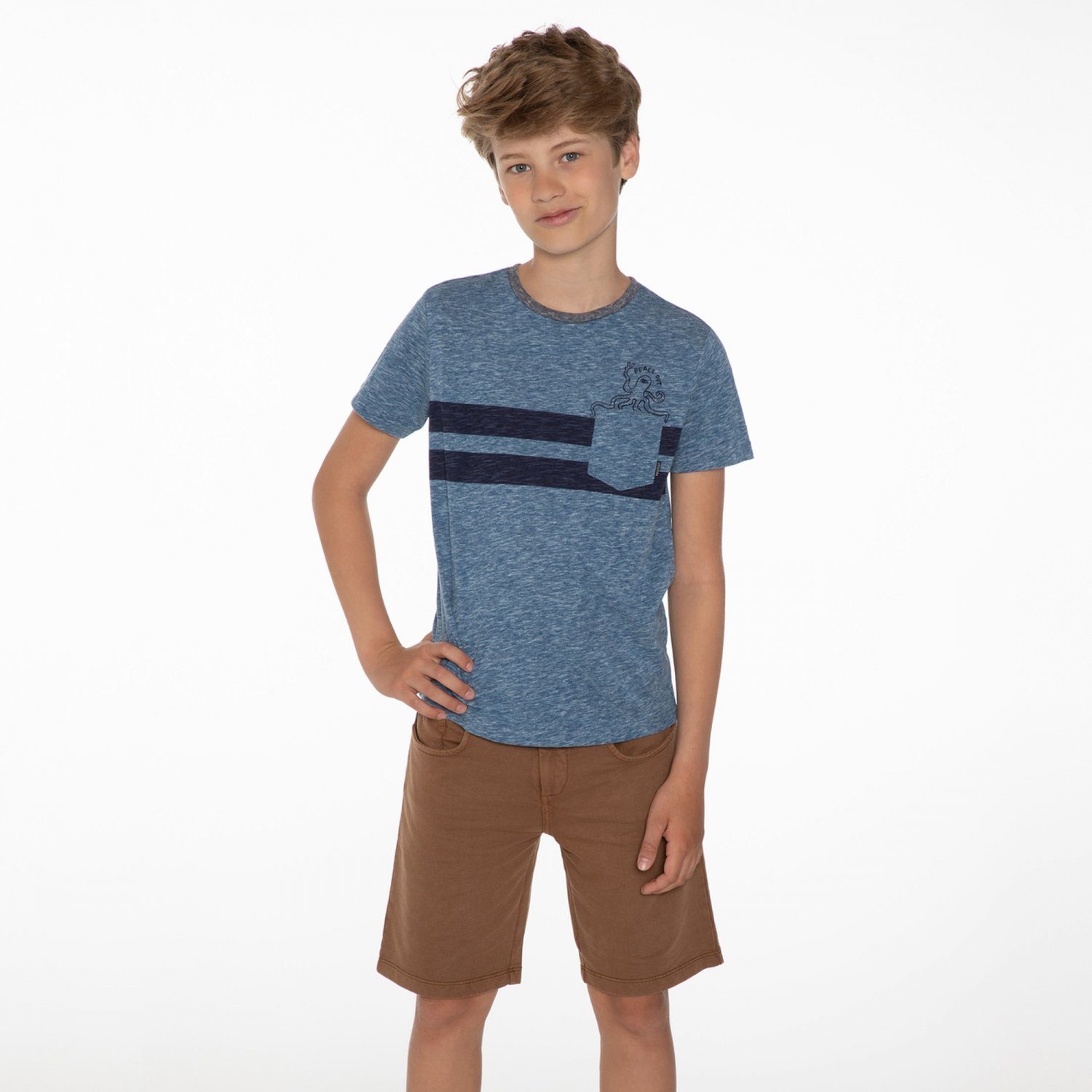 Protest T-Shirt GLOBE JR Kinder T-Shirt Airforces blau