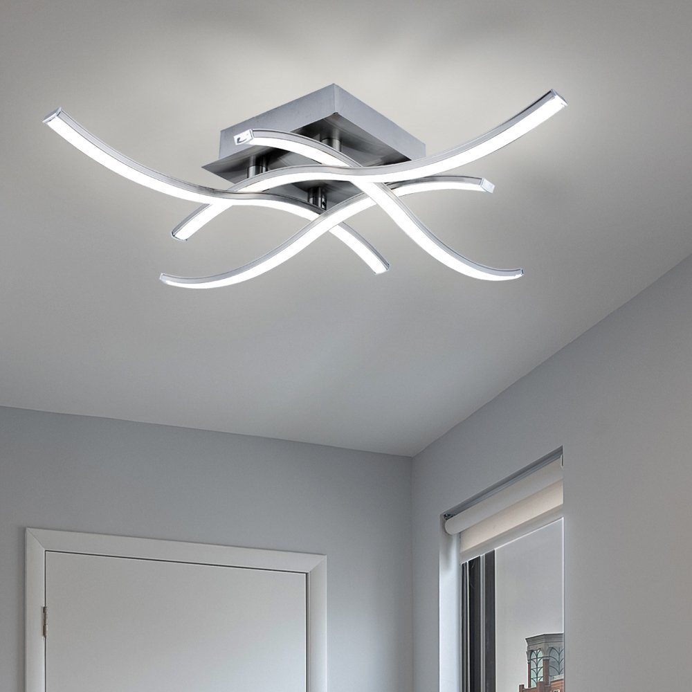 LED Decken Lampe 2x Stäbe Design Leuchte Beleuchtung Wohn Schlaf Zimmer Küche 