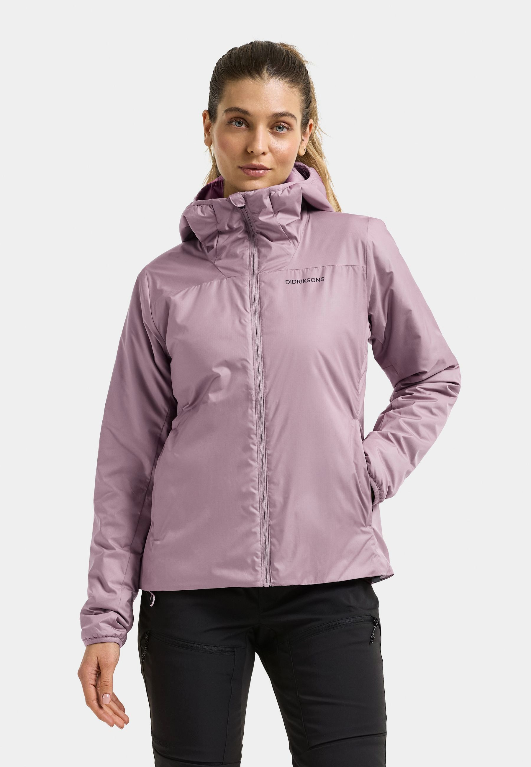 Didriksons Outdoorjacke Damen Leichte Thermojacke KARIX mit Kapuze mit Taschen