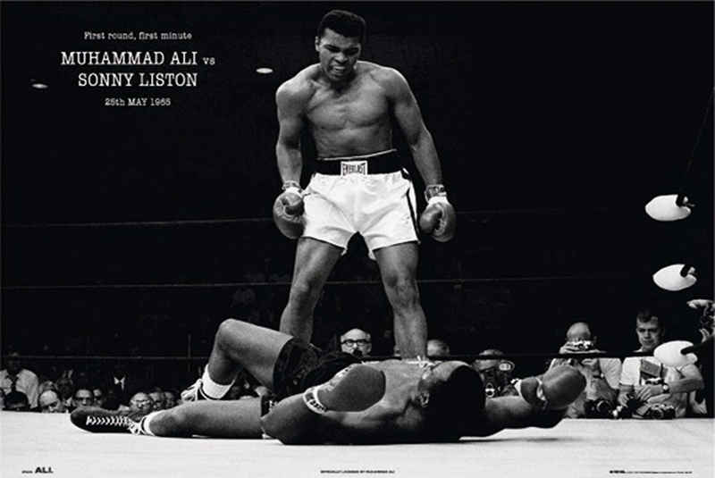 PYRAMID Poster »Muhammad Ali vs. Sonny Liston Poster 91,5 x 61 cm«