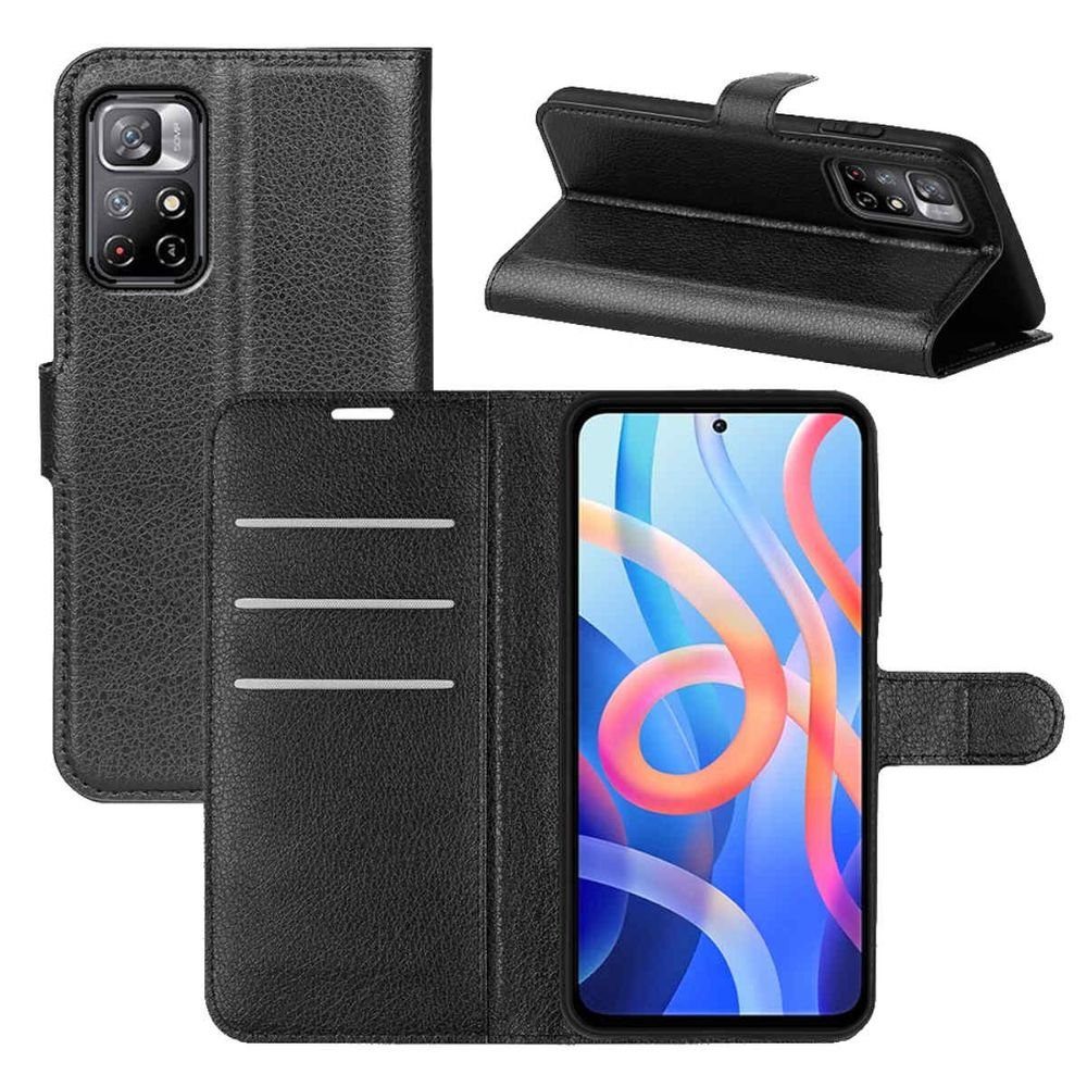 Wigento Handyhülle Für Xiaomi Poco M4 Pro 5G Handy Tasche Wallet Premium Schutz Hülle Case Cover Etuis Neu Zubehör