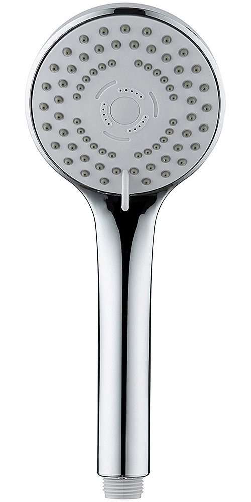 WENKO Handbrause Modell Basic Line Duschkopf Set, (2-tlg), klassischer Brausekopf mit 5 Strahlarten, 150 cm Brauseschlauch