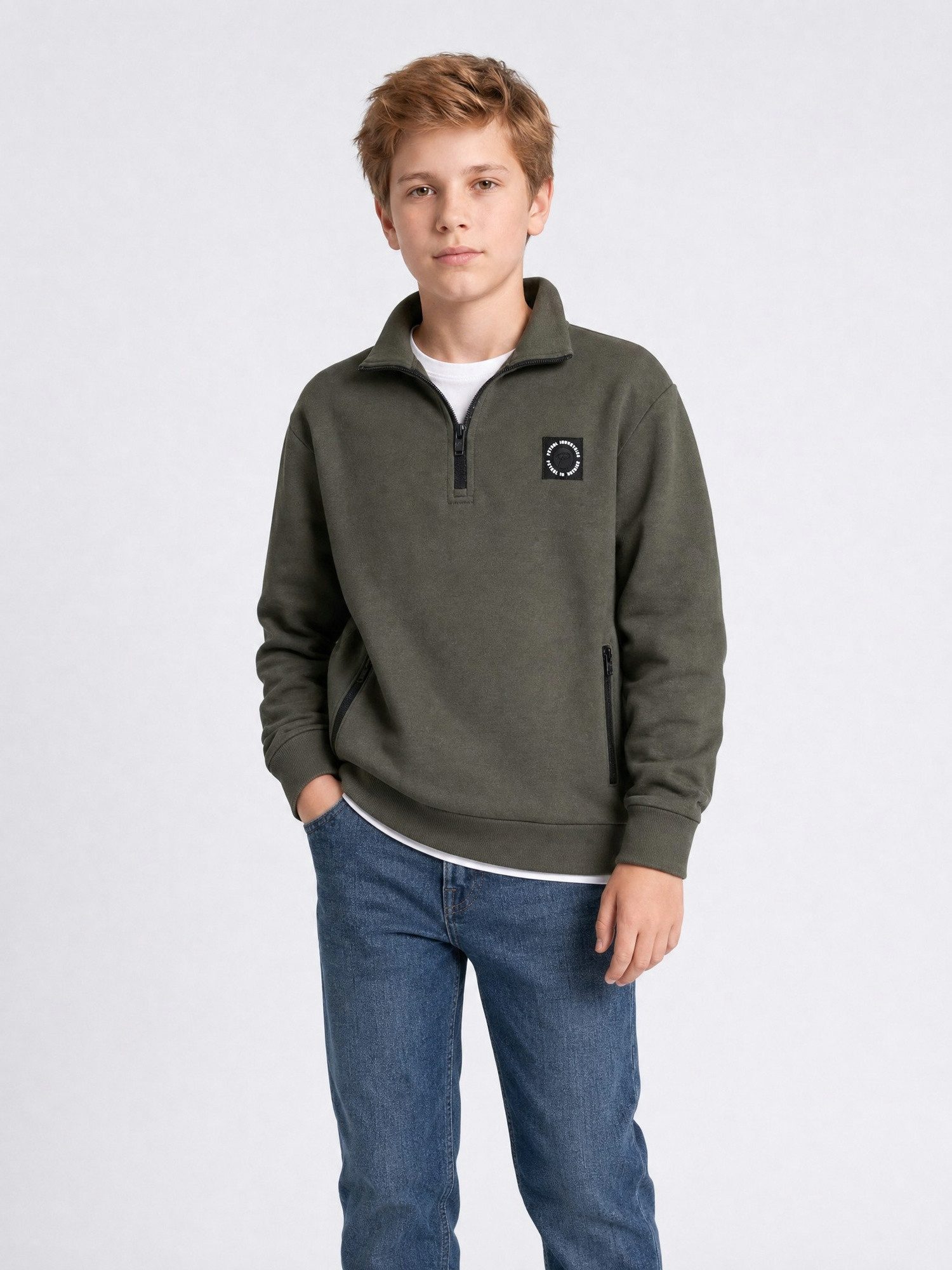 Petrol Industries Sweatshirt Troyer-Sweatshirt Relaxed Fit