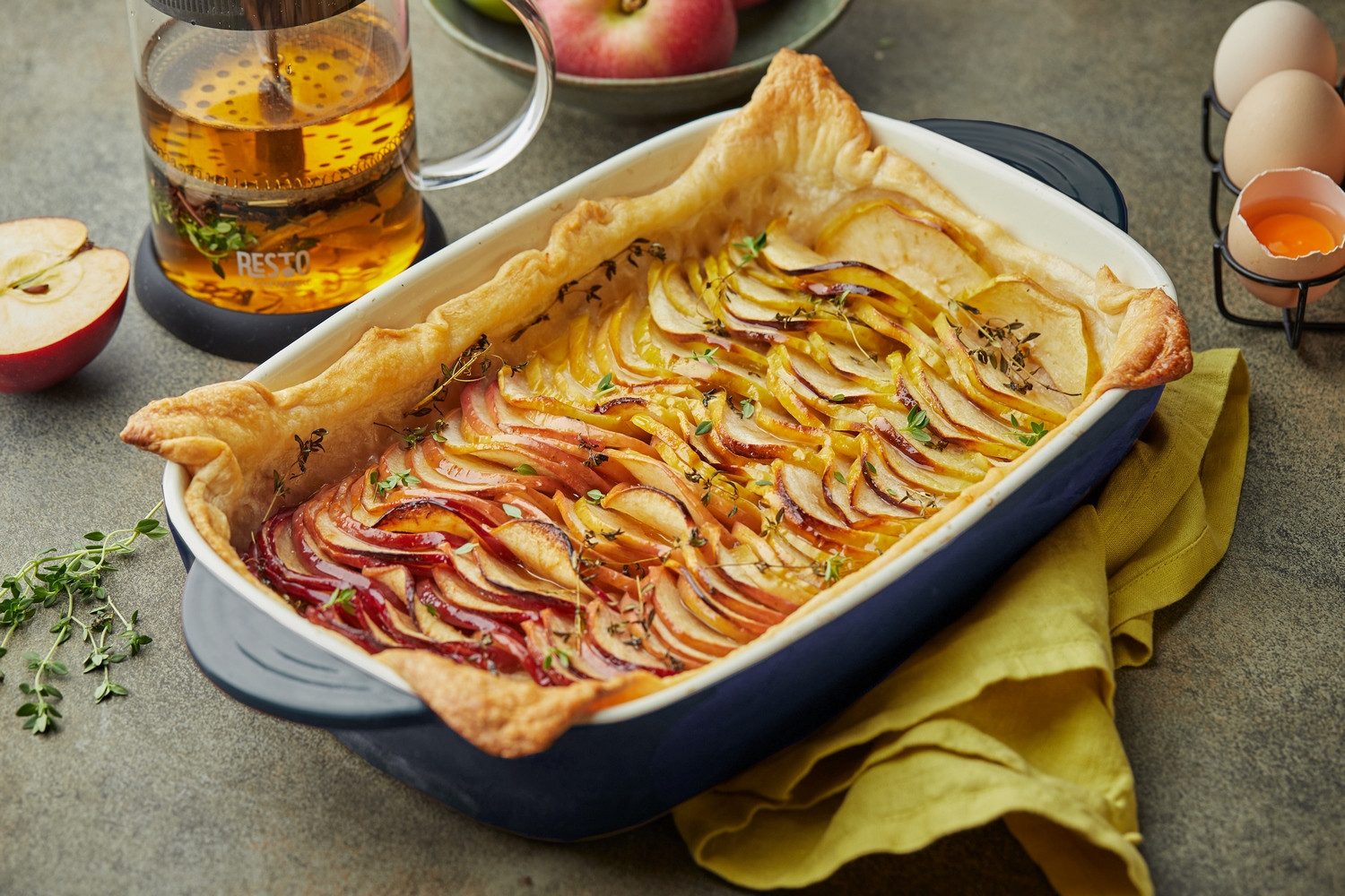 RESTO Kitchenware Backform Fornax, Auflaufform, Lasagneform, Ofenform, spülmaschinengeeignet, (1-tlg), rechteckig, für Kuchen, Lasagne, Brownie