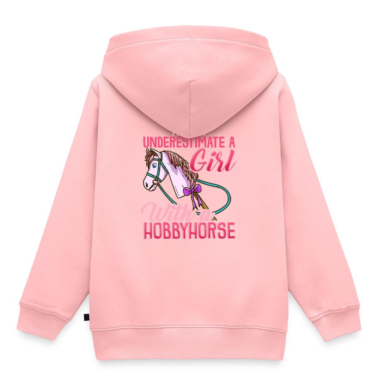 Hoodie Never Underestimate A Girl With A Hobbyhorse Kinder Premium Hoodie