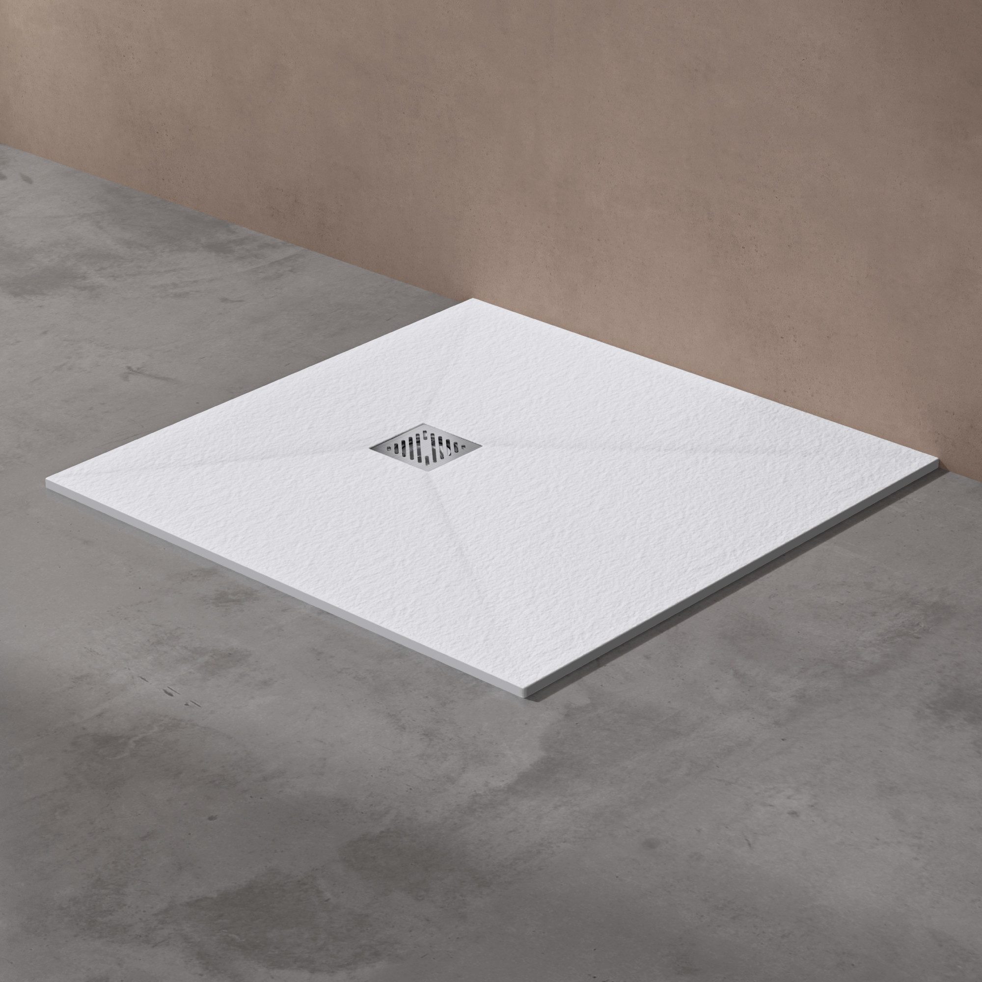 doporro Duschwanne Duschtasse aus Mineralguss DIN-Anschlüsse B:80-100cm geo günstig online kaufen